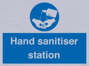 Hand sanitiser station